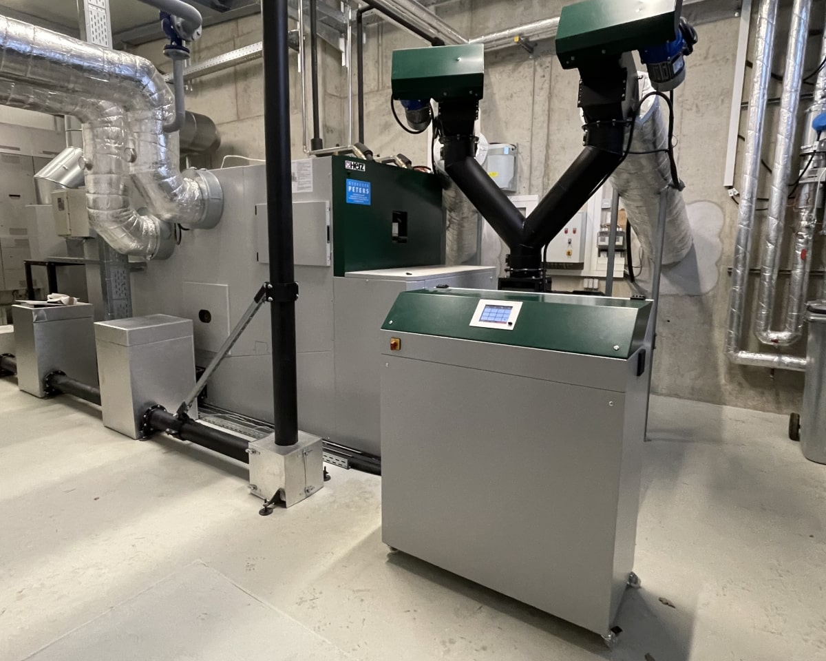 Heizungstechnikanlage von innen