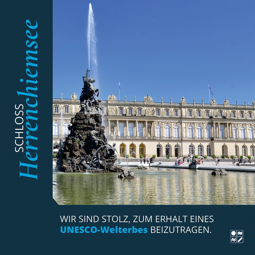 Westseite von Schloss Herrenchiemsee